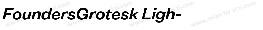 FoundersGrotesk Ligh字体转换